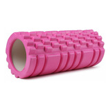 Rolo Massagem Foam Roller Liberação Miofascial Soltura Yoga Cor Rosa