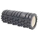 Rolo Massagem Liberação Miofascial Foam Roller Soltura Yoga Pilates Preto