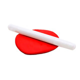 Rolo Para Abrir Massa Biscuit Porcelana Fria Maciço 24cm