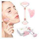 Rolo Pedra De Jade Placa Gua Sha Massagem Anti Ruga Facial