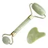 Rolo Pedra Jade + Placa Gua Sha Coração Massagem Facial Cor Outro