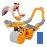 Rolo Roda Abdominal Exercício Físico Musculo Braço Abdômen Cor Laranja