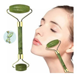 Rolo Rolinho Pedra Jade Massageador Facial Anti Rugas Stress