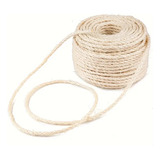 Rolo Sisal 6mm Corda Cor Natural Fio 100 Metros Decoração