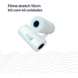 Rolos Filme Stretch 10cm 100mm Oferta Especial 40 Unidades