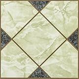 RomDeco Pacote Com 10 Azulejos De Piso Destacáveis E Colados à Prova D água Piso De Vinil Para Banheiro E Cozinha 30 X 30 Cm 