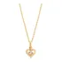 Rommanel Colar 50cm Pingente Coração Folheado Ouro 18k 