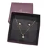 Rommanel Conjunto Cordão + Pingente + Brinco Fol Ouro 18k