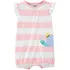 Romper Carters Listrado Caracol Feminino - 12 Meses