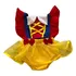 Romper Luxo Fantasia Princesa Branca De Neve Vestido Bebê