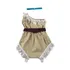 Romper Pocahontas Com Perola Jardineira Roupa Bebê Macacão