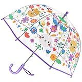 RONIARE Guarda Chuva Infantil Transparente Para Chuva Cúpula à Prova De Vento Para Crianças Meninos E Meninas Coelho 