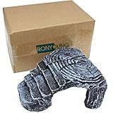 RONYOUNG Habitat Basking Rock Para Tartarugas Grande Plataforma Rampa Grande Tanque Decoração Acessórios Prateleira Tartaruga Doca De Aterrissagem Para Aquário