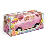 Rosa Para Barbie Carro Tipo Van Tem 04 Bonecas Pink Susie