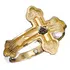Rosacruz Anel Em Prata 925 Banho Ouro Pedra Rubi Natural