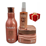 Rose Gold Hobety Shampoo 300ml Máscara 300g E Finalizador