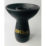 Rosh Narguilé Bking Bowl Porcelana Cerâmica  Preto Fosco