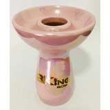 Rosh Narguilé Bking Bowl Porcelana Cerâmica  Rosa Perolado