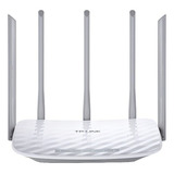 Roteador Access Point Wds Tp link Ac1350 Archer C60 V3 Branco Bivolt 110v 220v Mu mimo Dual Band 2 4 Ghz 5ghz 1 Wan 4 Lan 10 100