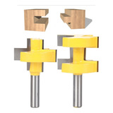Roteador Bit 2pcs 8mm Shank Quadrado Dente Alta Dureza