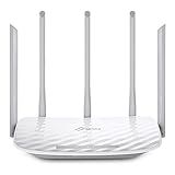 Roteador Fast Wi Fi TP Link Archer C60 Wireless Dual Band 2 4 5 GHz AC1350 MU MIMO Beamforming Controle Dos Pais Rede De Convidados App Tether Branco