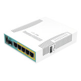 Roteador Mikrotik Routerboard Hex Poe Rb960pgs Branco azul turquesa