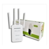 Roteador Repetidor Expansor Sinal Wifi 300mbps 4 Antenas Lv Cor Branco Bivolt