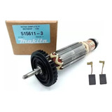 Rotor carvao Esmerilhadeira Makita 9557hn hp 127v 515611 3