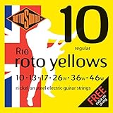Rotosound Cordas De Guitarra Elétrica Roto Yellows R10 10 46 