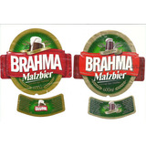 Rótulo Antigo Cerveja Brahma Malzbier   600 Ml   F8