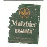 Rótulo Antigo Cerveja Malzbier Brahma