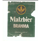 Rótulo Antigo Cerveja Malzbier Brahma