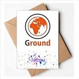 Round Earth Africa Ground Welcome Back Cartões Envelopes Em Branco