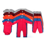 Roupa Bebê Body tip Top mijão 5 Kits 15 Pçs Menino Menina