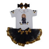 Roupa Bebe Mesversário Magia E Bruxaria Hogwarts Feitiços