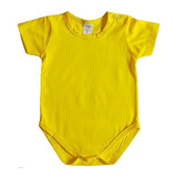 Roupa Body De Bebê Curto Infantil 1 A 4 Anos Liso Colorido 