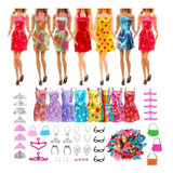 Roupa Boneca Kit 42 Acessórios Roupinha Sapatos Vestido Bols