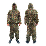 Roupa Camuflada Ghillie Sniper Suit 3d Caça Javali Airsoft