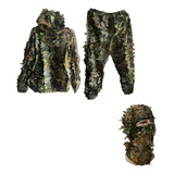 Roupa Camuflada Sniper Ghillie 3d Até 1,70 Alt, Caça Airsoft