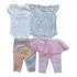 Roupa Carters Menina Bebê Infantil Conjunto De 4 Peças 