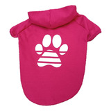 Roupa Casaco Moletom Com Capuz Para Cachorro Pet Grande Rosa
