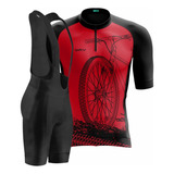 Roupa Ciclismo Bike Masculino Bretelle Gel camisa Ciclista
