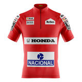 Roupa Ciclista Masculina Mtb Bike Camisa Ciclismo Vermelha
