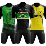 Roupa Conjunto Ciclismo Masculino Speed Mtb Camisa Bermuda