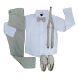 Roupa Conjunto Social Infantil Batizado Pajem Casamento