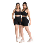 Roupa De Academia Fitness Verão Tecido Duplo Bojo Removível