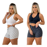 Roupa De Academia Moda Feminina 2 Conjunto Short Brinde