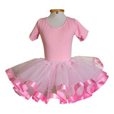 Roupa De Ballet Fantasia Bailarina Infantil Saia Tutu