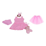 Roupa De Ballet Infantil Com Saia