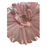 Roupa De Ballet Infantil Com Tutu Fantasia Bailarina Luxo